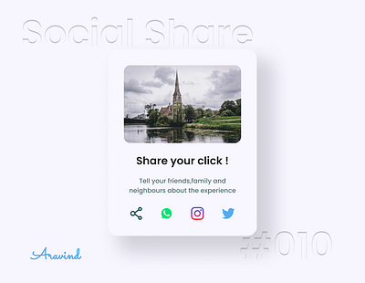 Social Share | Daily UI 010 app daily ui daily ui 010 dailyui dailyuichallenge design mobile design product design social share button socialshare ui uiux ux uxdesign
