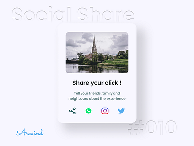 Social Share | Daily UI 010