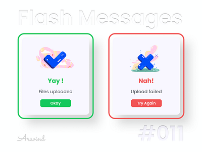 Flash Messages | Daily UI 11