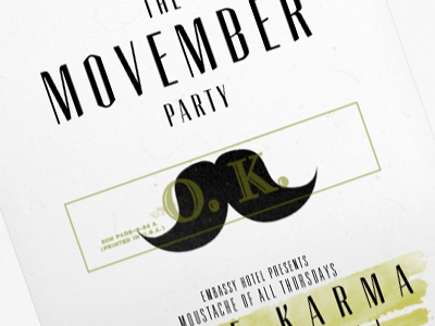 Movember Event Poster event poster