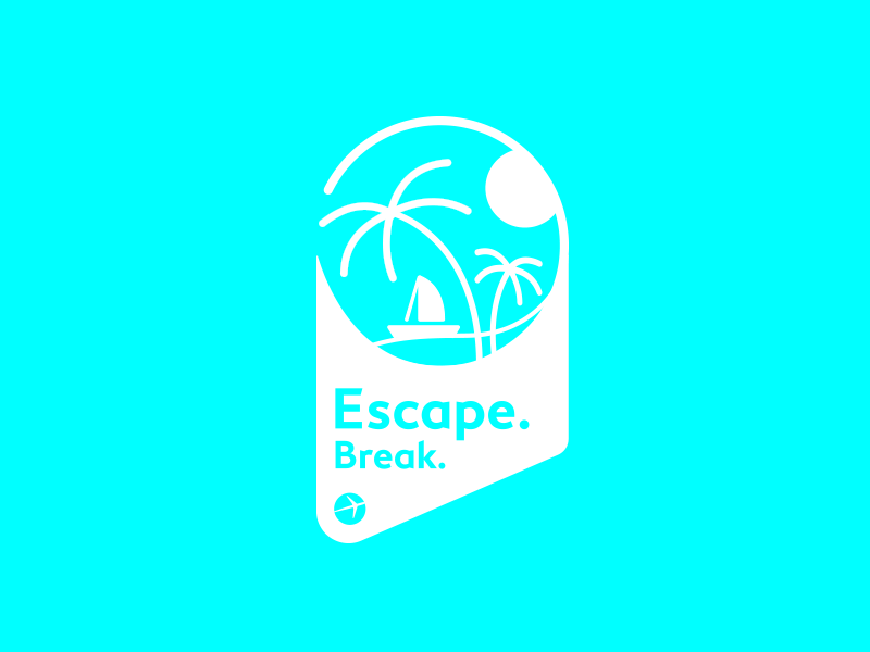 Expedia Escape Breaks holiday icon iconography logo mark retail sale travel