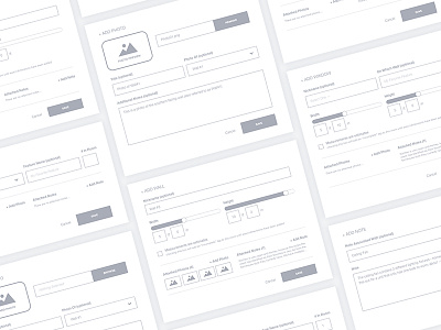 Hardware Client Wireframes atx austin austintx gray hardware heather white sealab wireframes