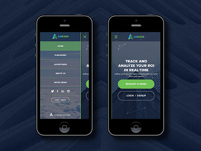 Mobile UI :: AdRizer art direction branding design interface mobile ui ux web