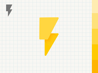 Bolt Icon design google icon illustration material ui vector