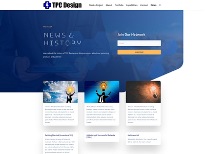 Web Design Leader SEO Portfolio News HistoryBLOG TPC Design