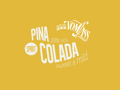Dreamin' of Summer drink label pina colada