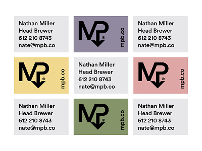 Beer Means Business beer branding brewery business card identity logo monogram
