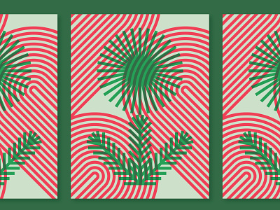 Posters for Parks 2020 flower geometric illustration minneapolis overprint parks pine plant poster vector