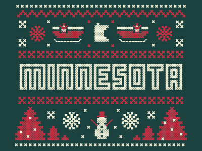 Festive af christmas christmas sweater illustration minneapolis minnesota pattern snowflake snowman star sweater tree winter