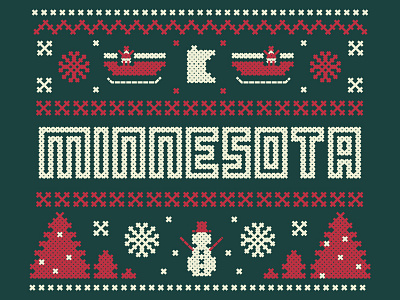 Festive af christmas christmas sweater illustration minneapolis minnesota pattern snowflake snowman star sweater tree winter