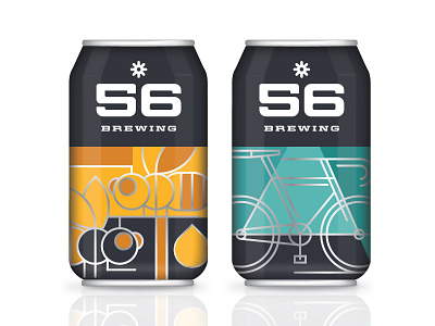 56 Can Exploration bee beer bike brewery brewing can honey identity illustration minneapolis monoweight type