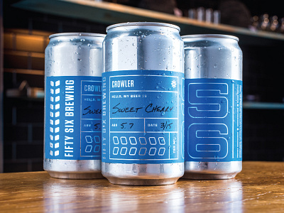 Crowlahs beer branding brewery can crowler foil grain metallic packaging premium silver typography