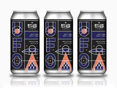 Unfiltered Fruity Object aliens beer branding brewery can illustration ipa minneapolis monoline packaging ufo vector