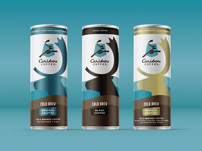 Caribou Coffee Packaging No. 2 brew can caribou coffee iconography illustration label minnesota packaging vector