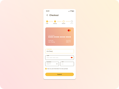 Daily UI 002 - Credit card checkout