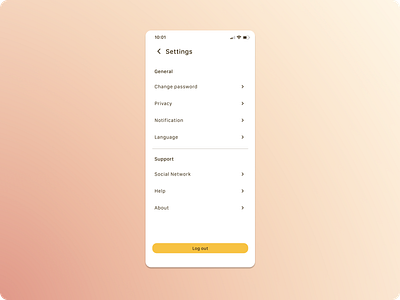 Daily UI 007 -Settings