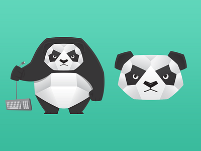 Angry Panda Character Design