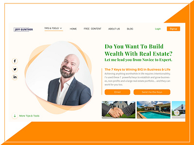 Website Landing Page Template Design