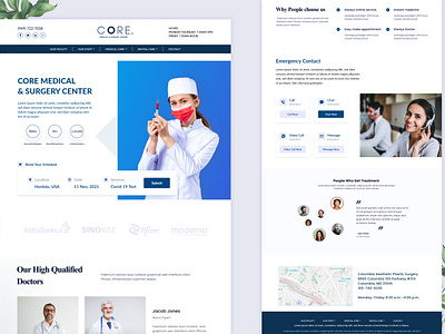 Medical Website UI UX Design
