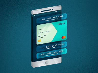 Virtual Cards and Iban banking credit card fintech iban illustration illustrator mobile mobile banking mobile payment payment payments virtual card virtual payment wirtual