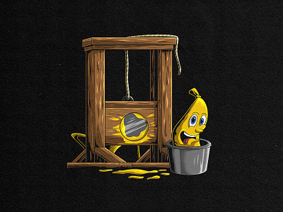 Banana's Head in Stocks artwork banana colorful design merchandise paradoxstudio tshirt design