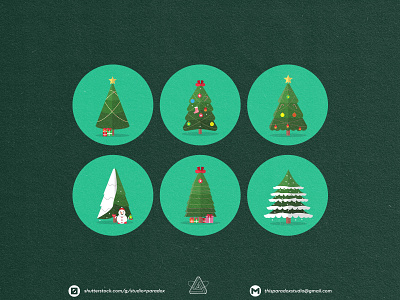 Christmas is NEAR! Christmas Icons Set Preview - Part 12 banner cad character cild colorful cute design gift graphicdesign green happy holiday icon icons marrychristmas santa set snowflake vector