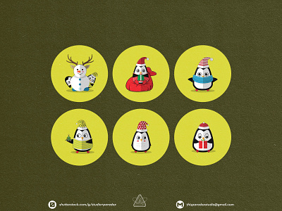 Christmas is NEAR! Christmas Icons Set Preview - Part 14 banner cad character cild colorful cute design gift graphicdesign green happy holiday icon icons marrychristmas santa set snowflake vector