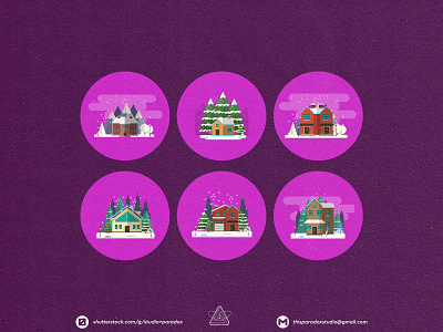 Christmas is NEAR! Christmas Icons Set Preview - Part 26 art banner card cartoon characters chrismast cold colorful cute gift green happy holiday icon icons illustration marrychristmas red santa snowflake