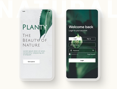 PLANT UI/UX DESIGN adobe illustrator app design design figma illustration ui ux