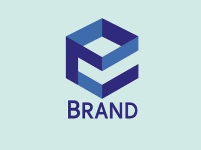 logo e box branding logo minimal typography