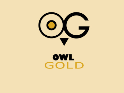 owl gold branding logo typography