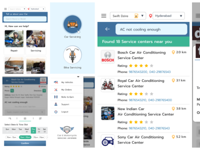 Car/Bike Servicing App android app android app development bike service app car service app ios app iosappdevelopment mobile app