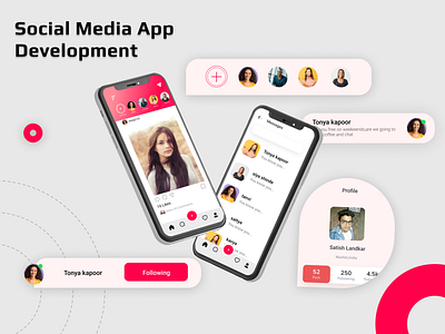 Socila Media App Development android app android app development app app development design ios app iosappdevelopment logo mobile app social media app