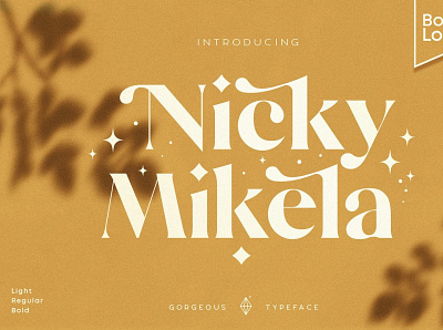 Mikela - Gorgeous Typefaces design font design fonts collection fontstyle illustration serif serif font serif font family serif logo serif typeface