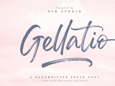 Gellatio - Chic Brush Font designer fonts font design font design online free fonts design free script font script fonts script fonts free script logo