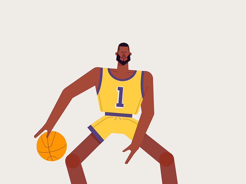 Basketball 2d animation basketball character animation character design