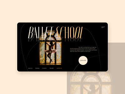 Ballet school redesign designer landingpage minimal redesign school tilda typography ui uidesign uiux website concept woman