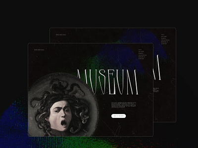 Museum website design designer minimal minimalism museum tilda typography uidesign website website concept