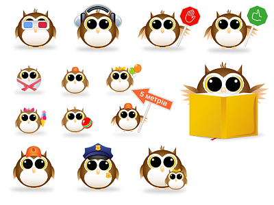 Icons for Booklya - books online store books icon owl store