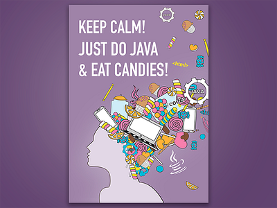 Poster - Keep Calm! Just do Java & eat candies!