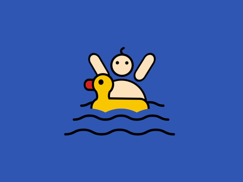 Sinking Man animation duck gif icon man motion person sinking man float swim swimming waves