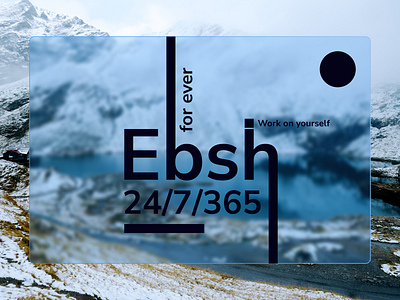 EBSH creative art dribbbleweeklywarmup figma design web design