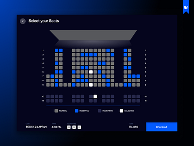 Cinema Booking Website🍿| 368 Cinemas behance booking case study cinema cinema booking concept dark theme design figma inspiration layout movies seat selection tickets ui ui design uiux user experience ux website