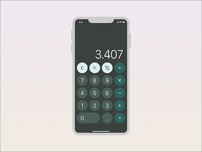 Daily UI 004 - iPhone Calculator Color Redesign app branding design icon illustration logo typography ui ux vector