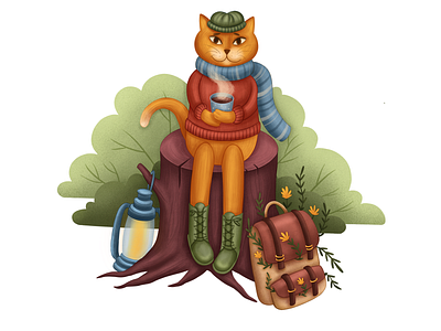 Cat traveler adventure book illustration brand character character character design character development children book illustration children illustration digital illustration illustrator kidlitart kids illustration