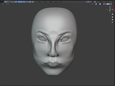 Very first attempt at 3d sculpting 3d digital art sculpting