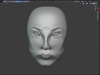 Very first attempt at 3d sculpting