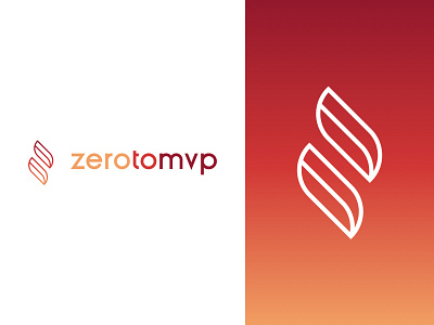Zero To MVP Logo Design artdirection brand identity branding design fire fresh gradient graphic design letter z lit logo logo design minimal mvp restyling steps z zero to mvp