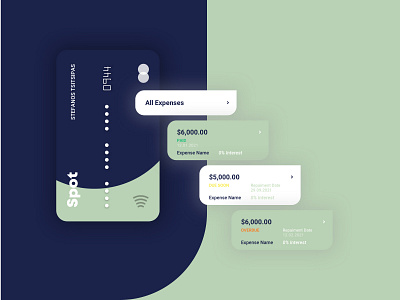 Spot dashboard design financial fintech webdesign website