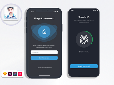 Finance - App Security 3d mockup app design app mockup branding design graphic design illustration logo mobile app design ui